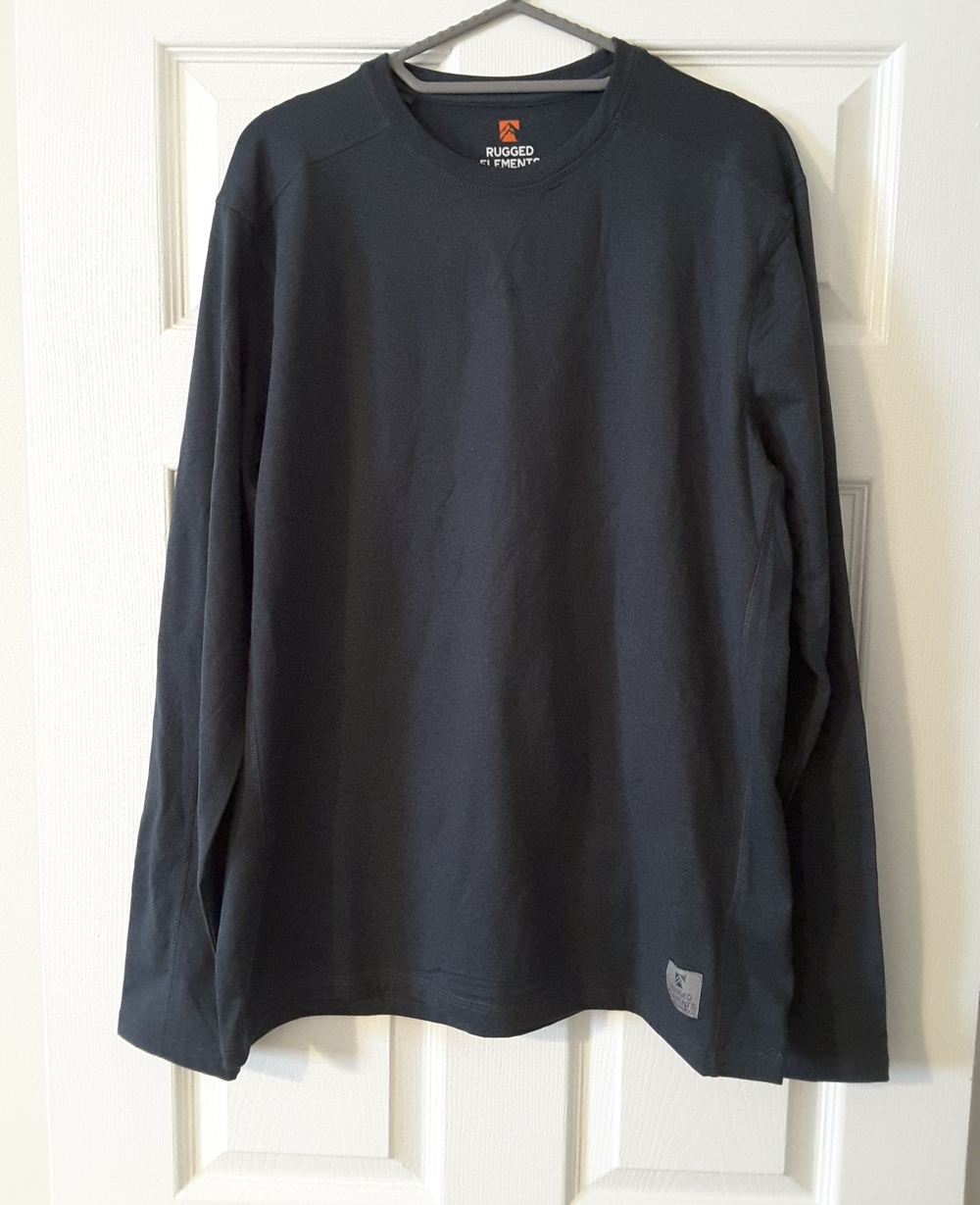 Rugged Elements Men's Long-Sleeve Crewneck Shirt - Navy